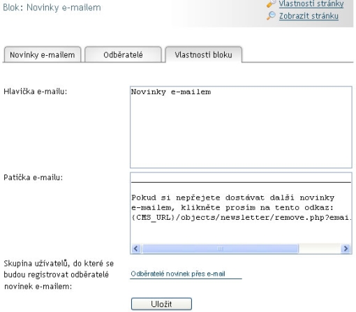 newsletter - novinky na e-mail 3